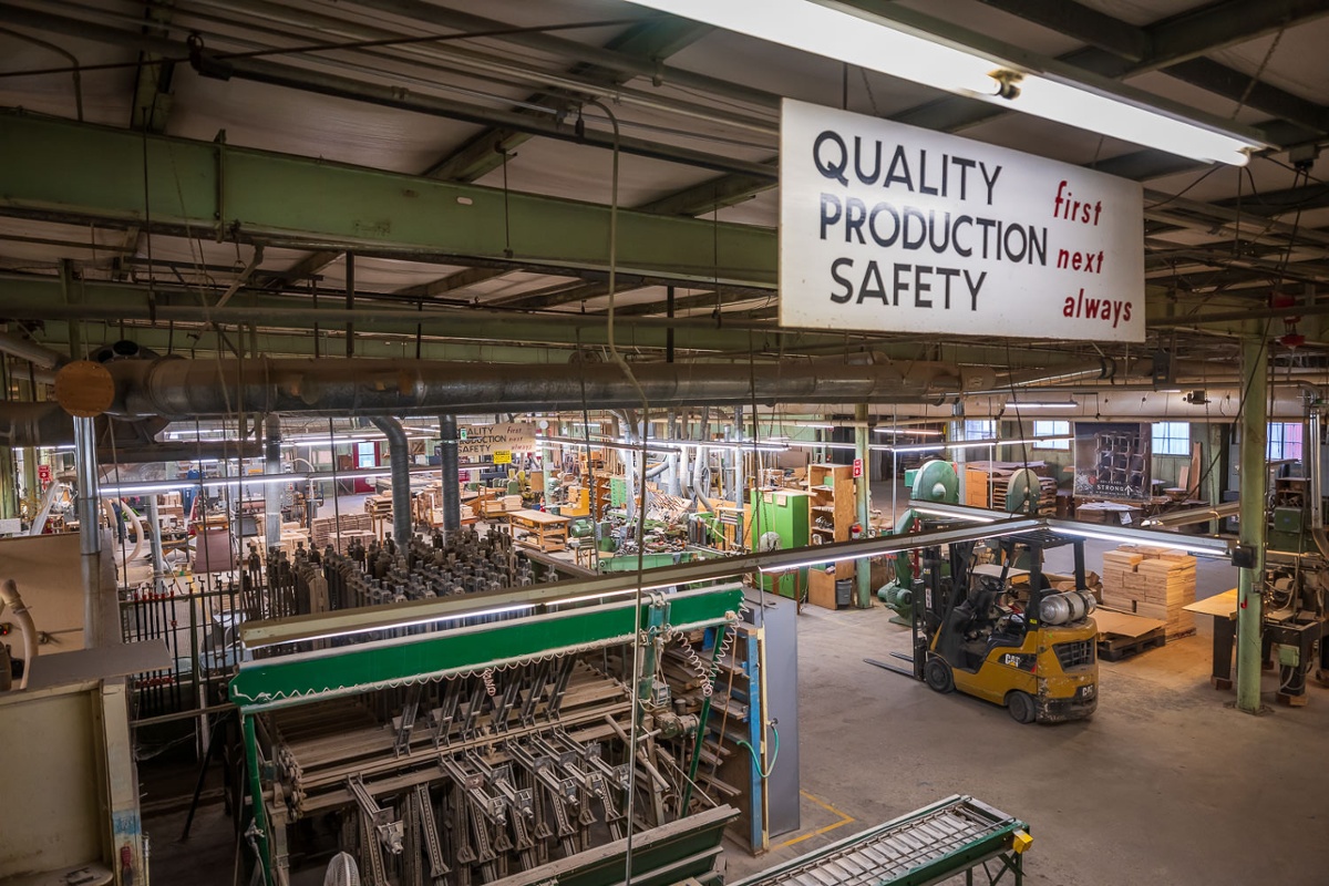 The shop floor.