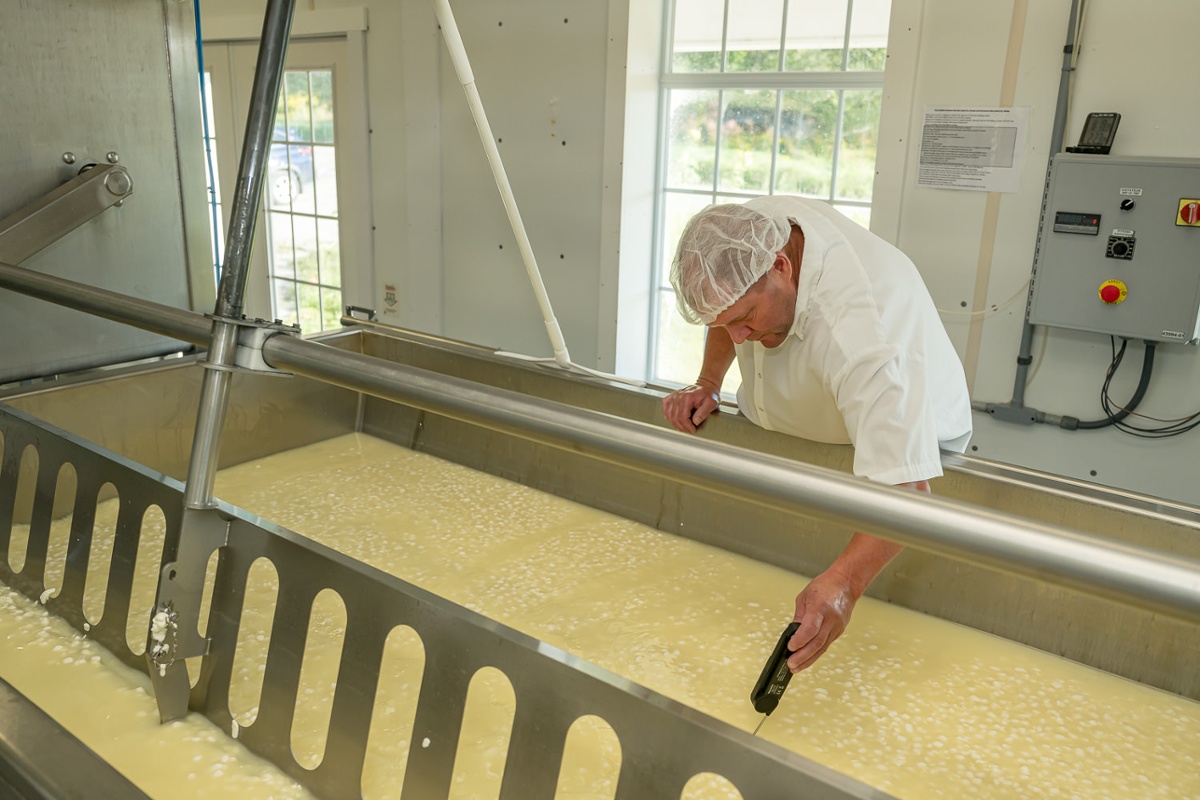 Checking the vat.